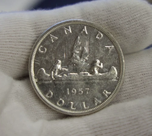 1957 Canada Silver Dollar $1 Unc.