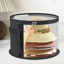 Hat Storage Bag Zipper Closure Travel Box for Baseball Caps Sunhat Scarves
