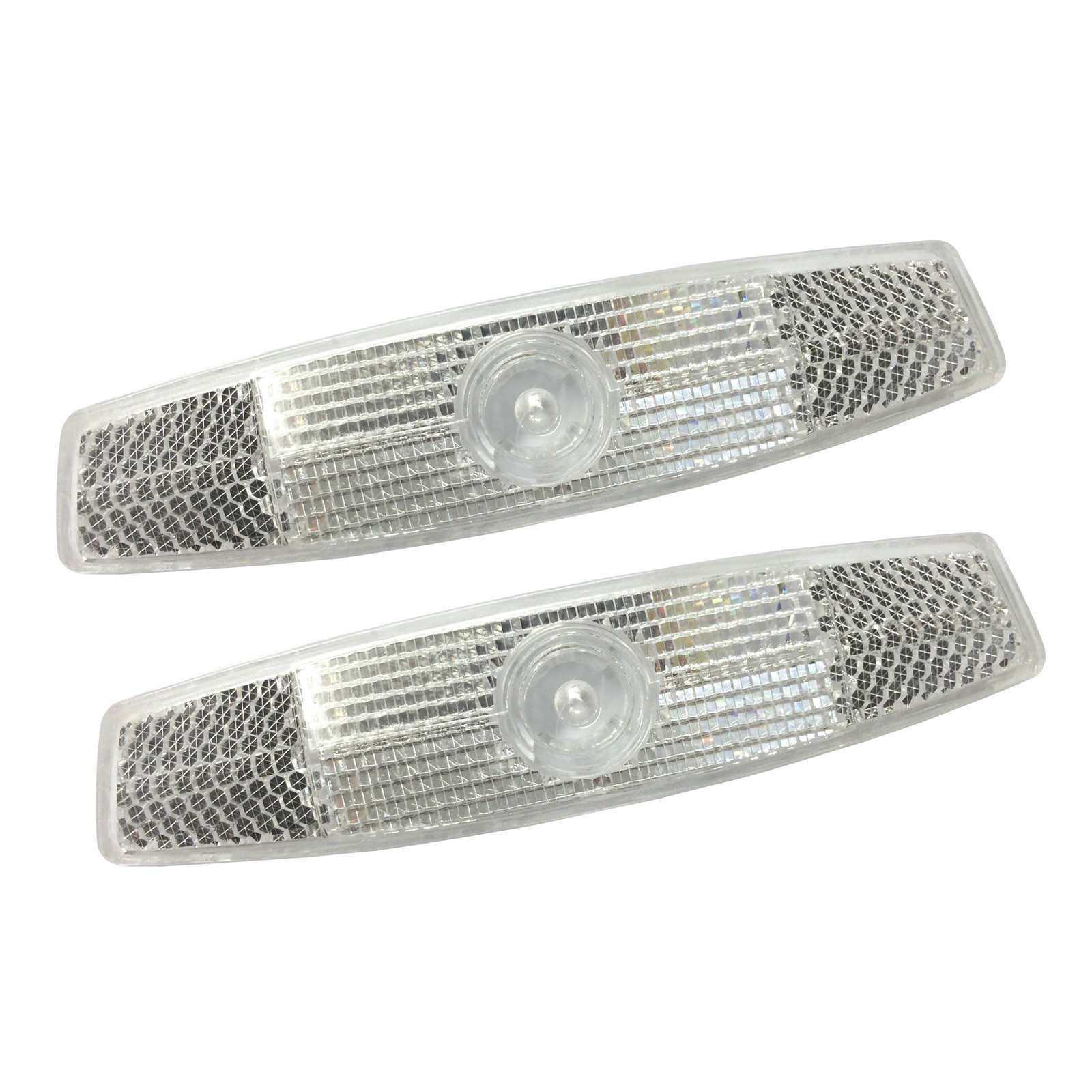 Oxford Bike Wheel Spoke Reflectors White Pair For Road Mountain Hybrid RE833