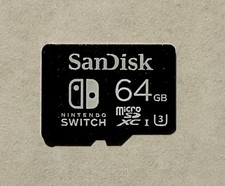 SanDisk MicroSD 64 GB Nintendo Switch Micro SD Memory Card - Pre Owned