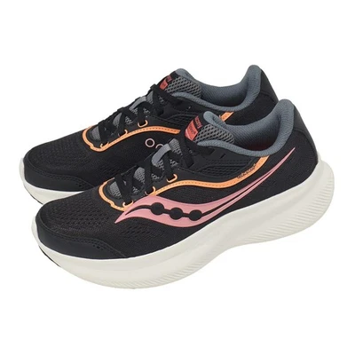 Saucony Cohesion 18 Black Salmon Women Road Running Jogging Shoes S110341-04 - Photo 1/4