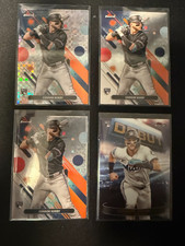 2025 Topps Finest Connor Norby Debut Insert, X-Fractor, Base #D-9 Marlins RC