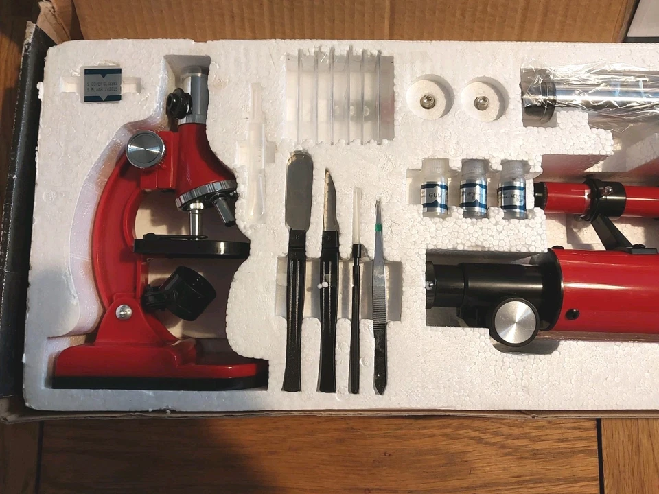 Tasco 49tn 50mm Telescope And Microscope Kit. Complete. - Image 3 of 4