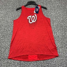Nike Dri-Fit Shirt Women Medium Washington Nationals Sleeveless Crew Neck New M