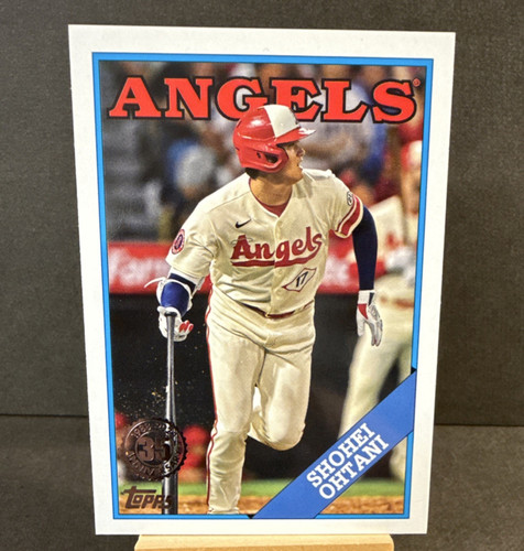 Shohei Ohtani Topps 2023 Series 2 35th Anniversary 1988 Insert #2T88-9 Angels
