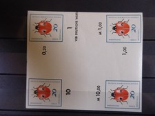 DDR 1968, 20Pf "n&uuml;tzliche K&auml;fer", Phasendruck Herzst&uuml;ck (3 Farben) , **/MNH