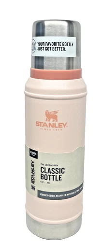 Stanley The Legendary Classic Bottle- 1 Quart- Pink/Limestone