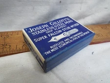 NOS Box Joseph Gillott Dip Pen Nibs 1159 Super Flacon Stub Calligraphy Stainless