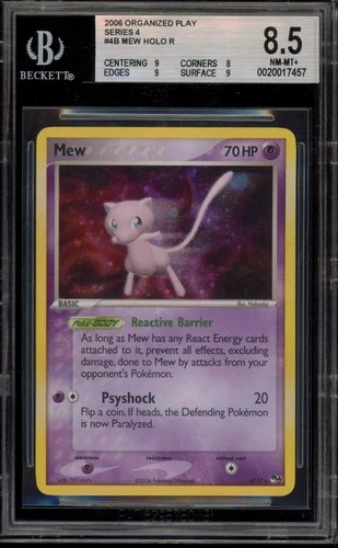 Pokemon Mew POP Series 4 Holo Rare #4 BGS 8.5
