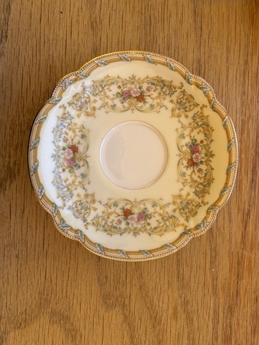 Noritake Porcelain Floral Gold Trim Decorative Saucer SABINA Japan