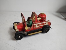 Vintage Bandai Toy Fire Truck Fireman Fighter Made in Japan - Untested