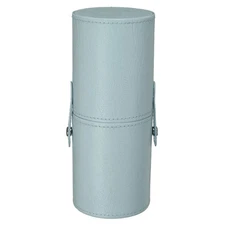 7.87" Portable Makeup Brush Holder with Strap, Light Blue