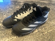Adidas Men's 8 Adizero Impact TPU Baseball Cleats - Black White