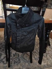 Rick Owens DRKSHDW Black Leather Jacket S