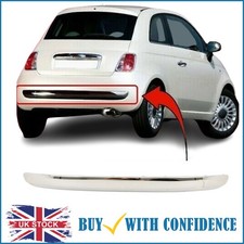 Rear Bumper Moulding All Chrome Without Black Trim Fits Fiat 500 2007-2014 New