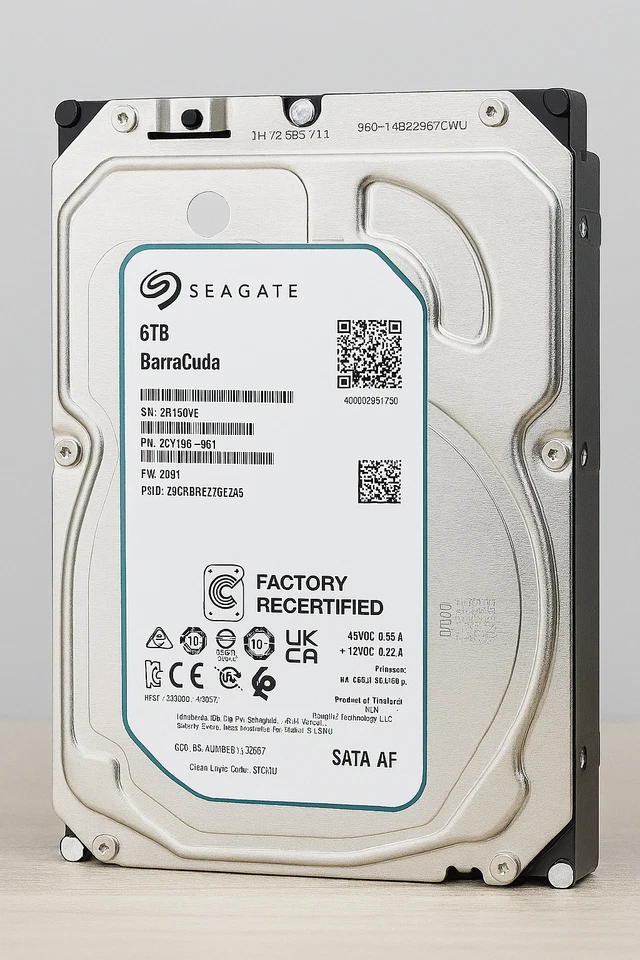 Seagate BarraCuda Compute | 6TB Festplatte | ST6000DM003 | 3,5" | 256MB Cache