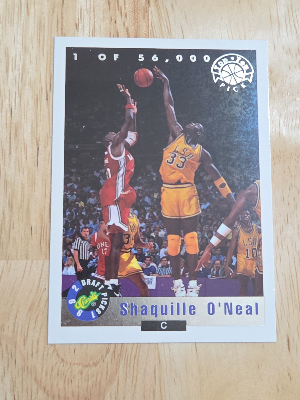 1992 Classic SHAQUILLE O'NEAL Top Ten Pick /56000 #LP1 Rookie RC LSU