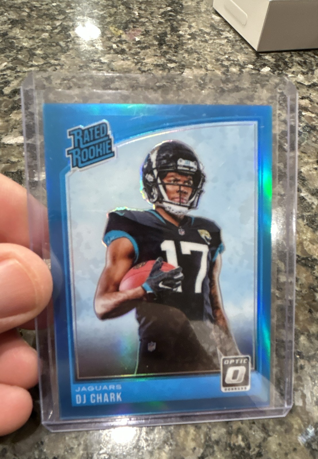 2018 Donruss Optic - Rated Rookie DJ Chark #165 Aqua Prizm /299 (RC)