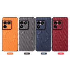 For Sony Xperia 1 VIII, Luxury Carbon Fiber Pattern Case Wireless Charge Cover