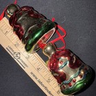 Lot of 7 Vintage Style-Eyes by Baum Bros. Metallic Glaze Christmas Ornaments — photo 4