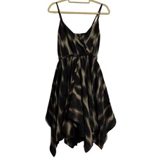 H&M Tie Dye Print handkerchief Hem Spaghetti Strap Dress Women Size 8 Womens