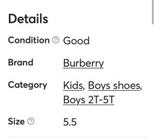 Burberry Kids' Nyles Haymarket Check PVC Rain Boots Size 13