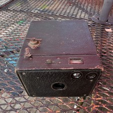Vintage Black Box Camera, Textured Body w/ Viewfinder Window