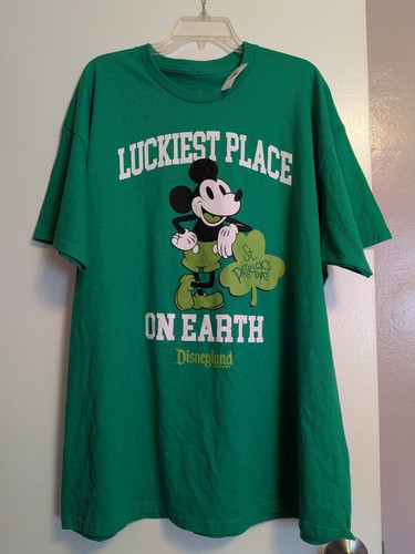 NWT - Disney Parks - Walt Disney World "Luckiest Place on Earth" Shirt Size XL