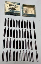 44 Unused Vintage Joseph Gillott's 291 Mapping Dip Pen Nibs w Minor Rust Spots