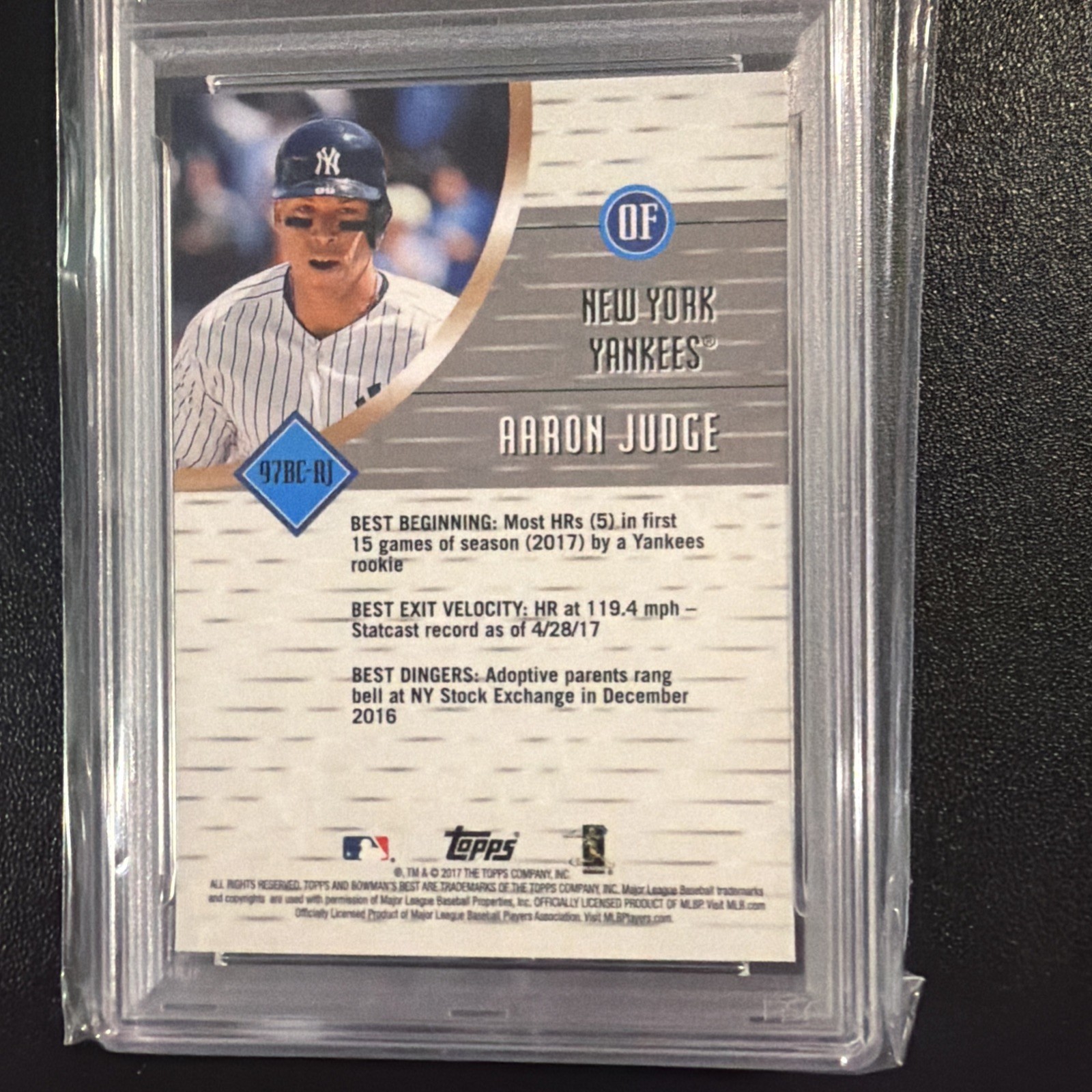 AARON JUDGE 2017 BOWMAN'S BEST 1997 BEST CUTS #97BC-AJ PSA 10 GEM MINT YANKEES🔥 view 6