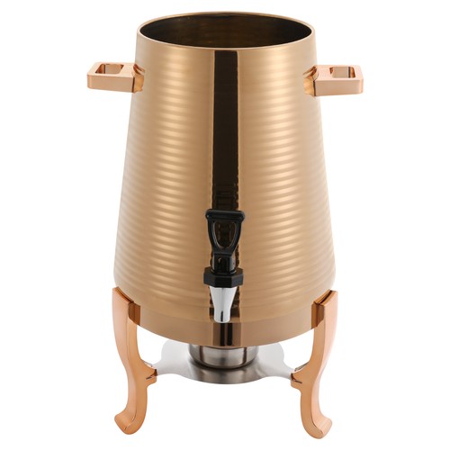 Distributore di Bevande in Acciaio Inox Oro Rosa 13L, Dispenser di Bevande Calde con Supporto - Foto 4 di 12