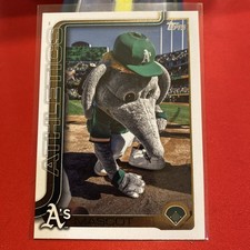 2025 Topps Series 1 Celebration #M-17 Oakland Athletics Mascot elephant 