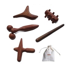 Reflexology Traditional Wooden Thai Massager Tools Full Body Foot Stick Hook ...