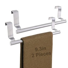 2 Pack Over The Door Towel Rack Over Cabinet Door Kitchen Towel Holder