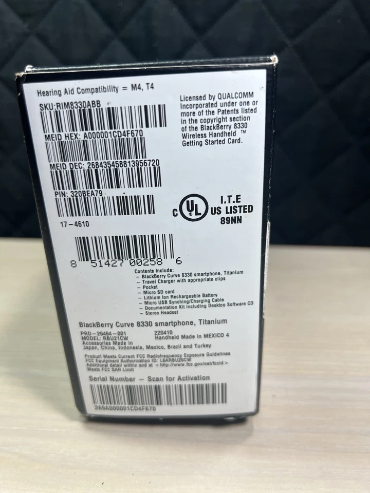 SEALED Blackberry 7290 Wireless Handheld PDA Cellphone Unlocked Rare Collectible - Image 4 of 4