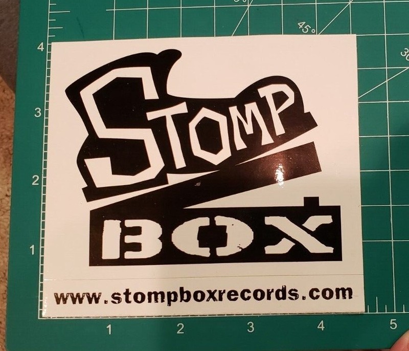 Stomp Box Records collectible sticker Ontario Canada