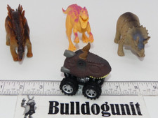 Lot Of Assorted Dinosaur Figure  Vehicle Toy Car Stegosaurus Triceratops