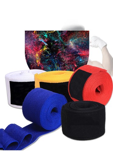2 Rotoli 1,5/2/3/5M Cotone Benda Boxe Sport Sanda Guanti MMA - Foto 14 di 29