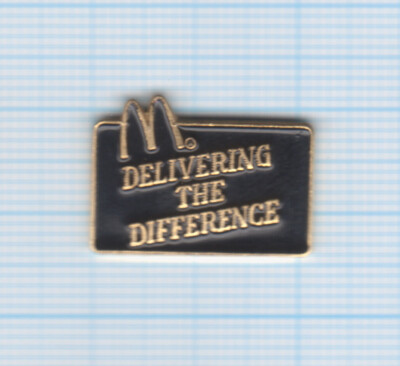 Pin's McDonald's Delivering the difference