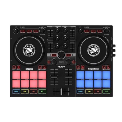 Reloop Ready 2-Channel DJ Controller with USB Audio Interface & 8 Pads