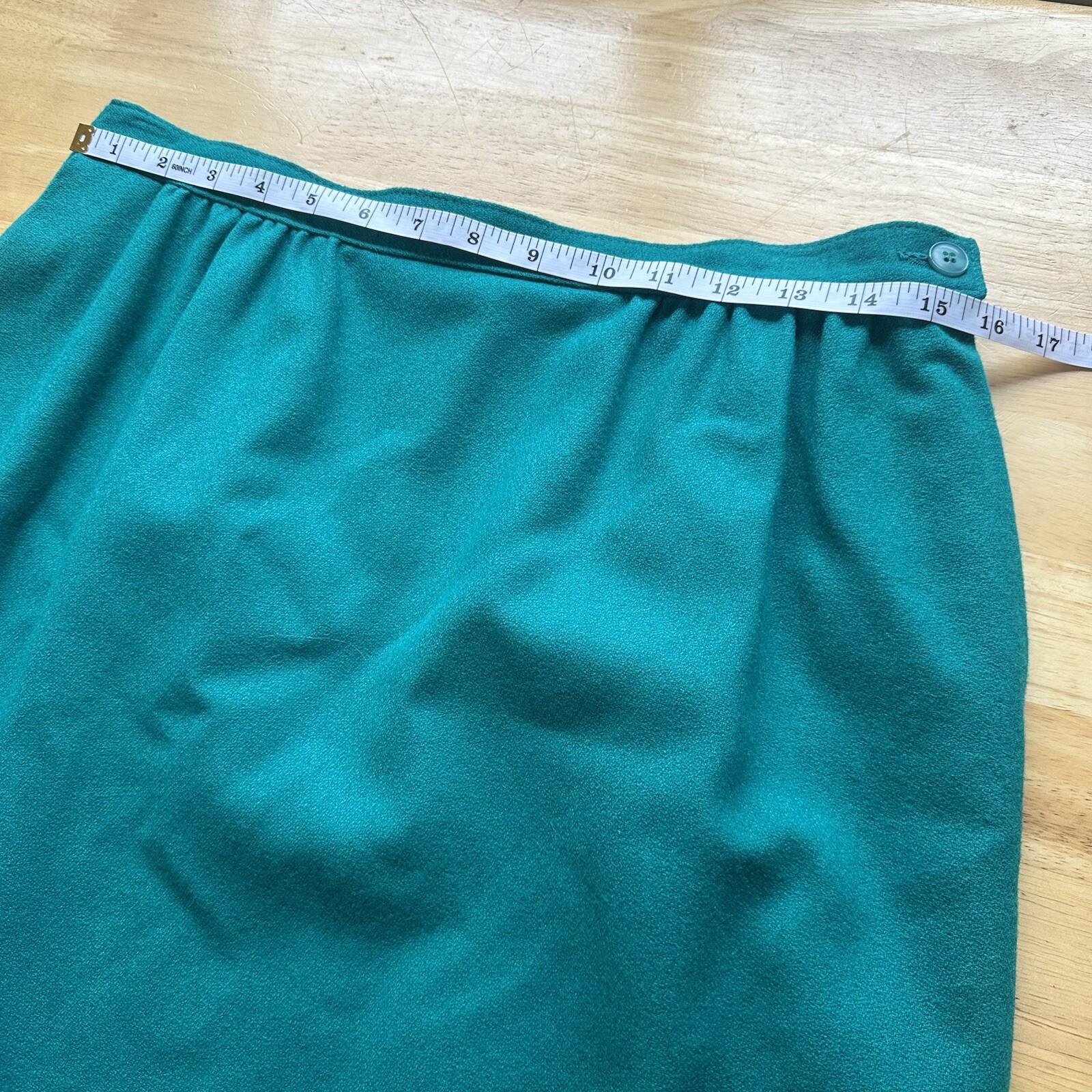 Pendleton 100% Virgin Wool Emerald Jade Green Ski… - image 12