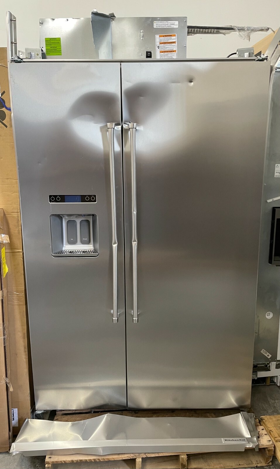 Kitchenaid Kbsd608ess 48 Stainless Steel Built In Refrigerator With Ice Maker For Sale Online Ebay