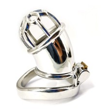 Stainless Steel Male Chastity Cage Metal Locking Belt Restraint Chastity Device