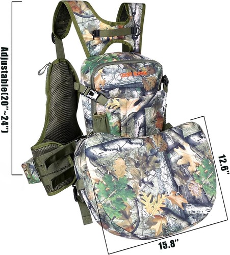 Turkey Hunting Vest with Seat, Game Pouch, Turkey Hunting Gear Accessories - Picture 5 of 24