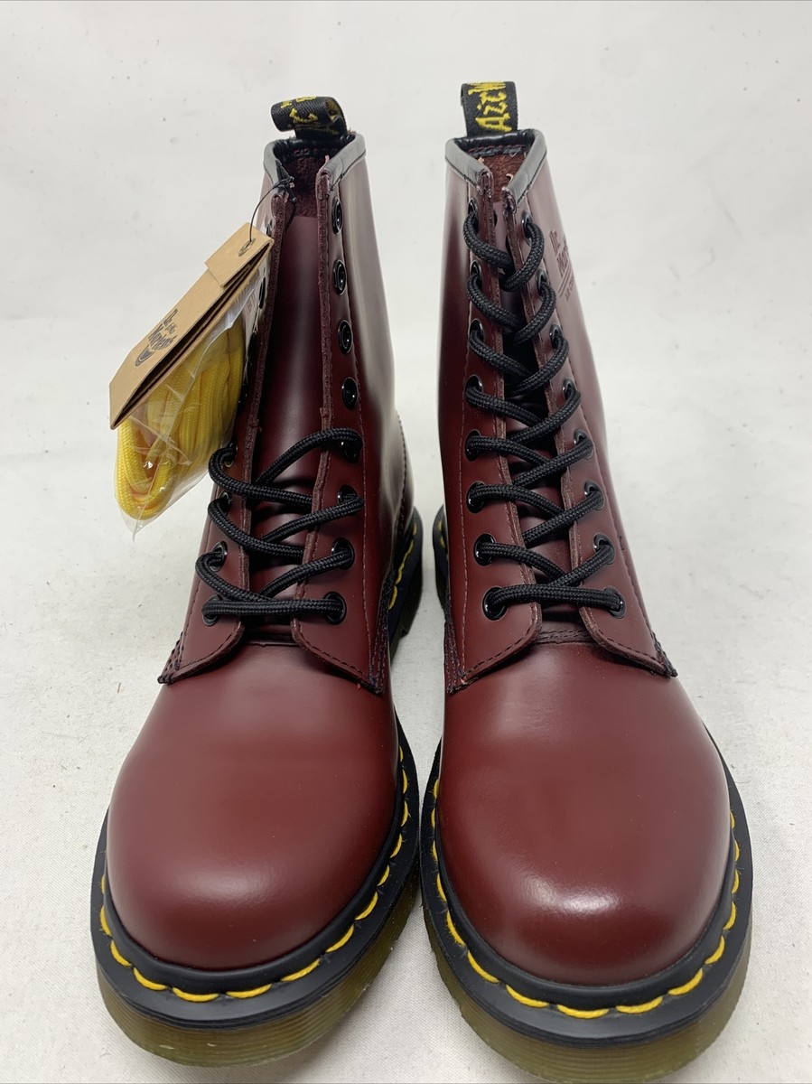 Dr. Martens 1460 Smooth Leather Cherry Red Women Size 6 (DD535) | eBay