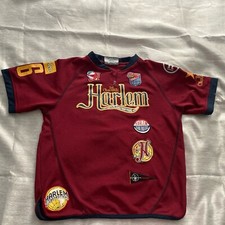 HARLEM GLOBETROTTERS Platinum FUBU 36 Meadowlark Lemon Jersey Size Medium 12/14