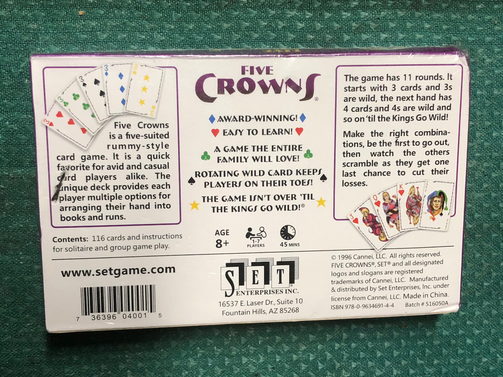Set Enterprises Five Crowns Five Suited Rummy Style Card Game for sale  online | eBay