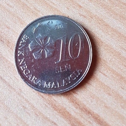 bank negara malaysia 10 sen circulated coin 2013