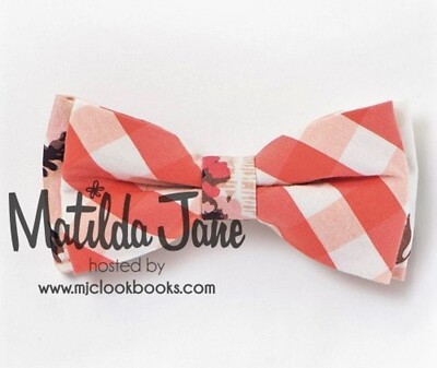 Matilda Jane (Happy and Free) Boys Coral Crunch Bow Tie - OS - NEW NO TAGS