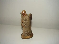 Manger Nativity Creche Ceramic Chalk Composition Putz Angel 4"